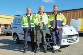 Emil, Stenna och Martin Holmström.