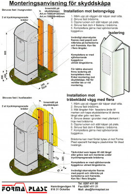 Monteringsanvisning för Ockelbo Fjärrvärmekåpa.