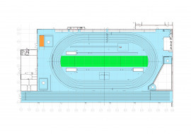 Plan över friidrottsarenan